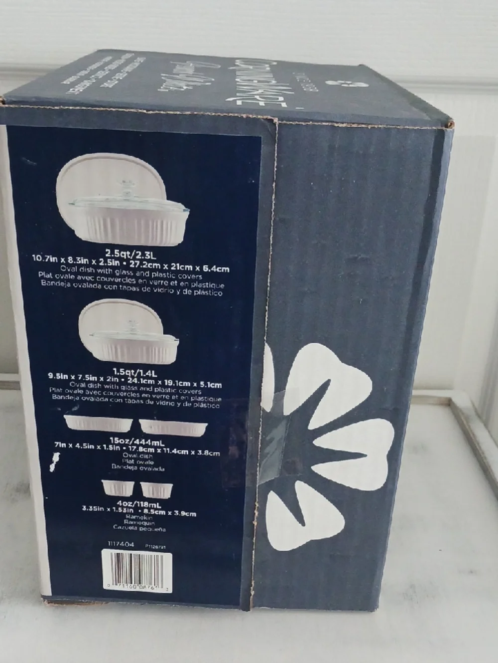Corningware White Ceramic Lids and Dishes 10pc Set